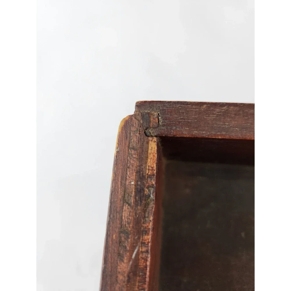 VTG Antique Wood Drawer Tray *Needs Repair* Handmade Small Box Divider‎